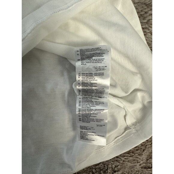 Adidas Womens Regular fit Short Sleeve Logo T-Shirt Shirt White Solid - Picture 5 of 11